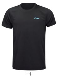 Kids Sports Shirt Team Line "Logo" black - AHST348-1