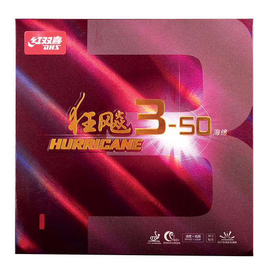 DHS Hurricane 3-50 rubber 37 2,1mm black - DXDJ956-5