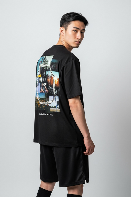 Unisex Basketball T-Shirt "BADFIVE" No-War schwarz - AHST281-2