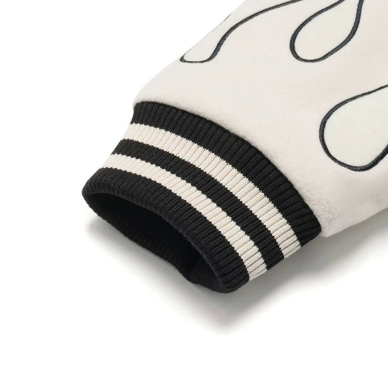 Unisex Skateboard Casual Windbreaker "LN FIRE'' black - AFDT697-2