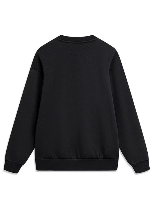 Unisex Skateboard Casual Sweater "LN FIRE" black - AWDT949-1