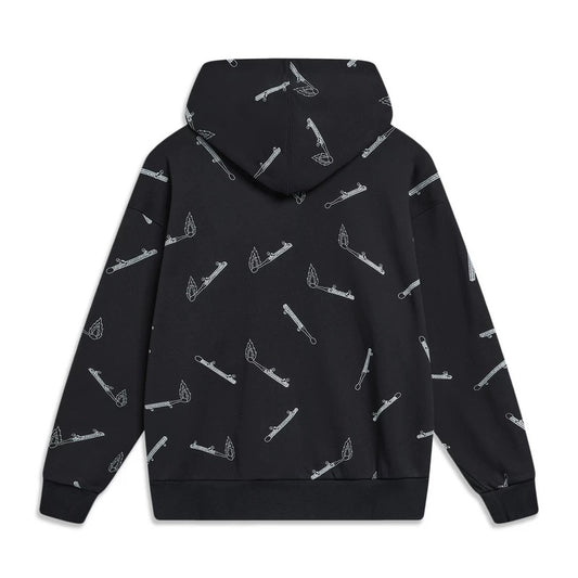 Unisex Skateboard Casual Hoody "Boards" black - AWDT955-1