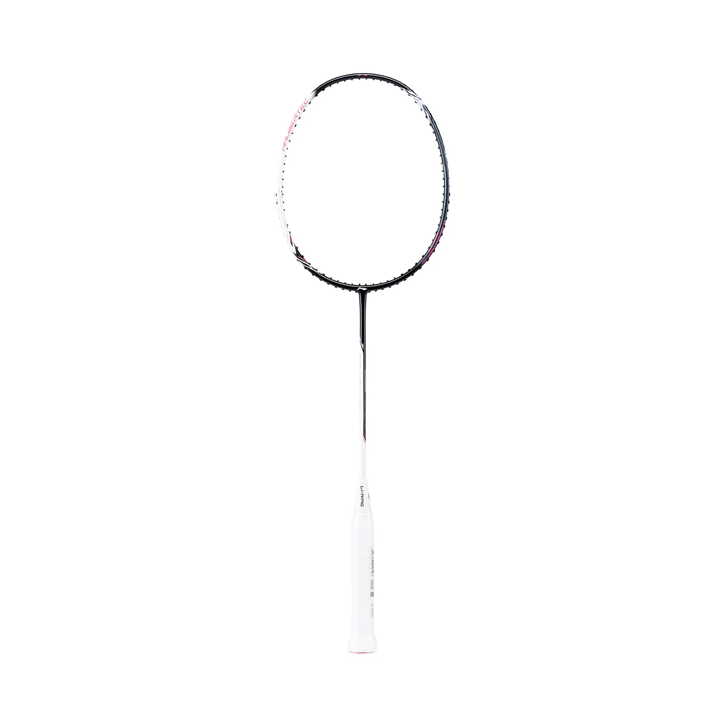 Badmintonschläger HalberTec 2000 (4U) white/black- bespannt  - AYPT377-40