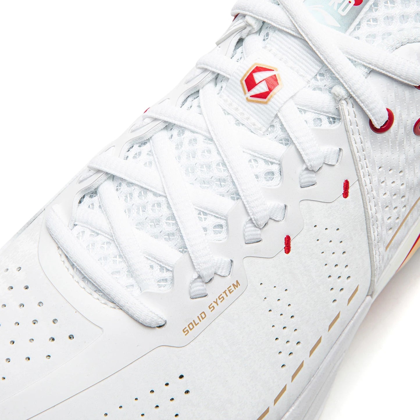 Unisex Badmintonschuh Donner 2 Pro - weiß/rot  - AYAW001-5