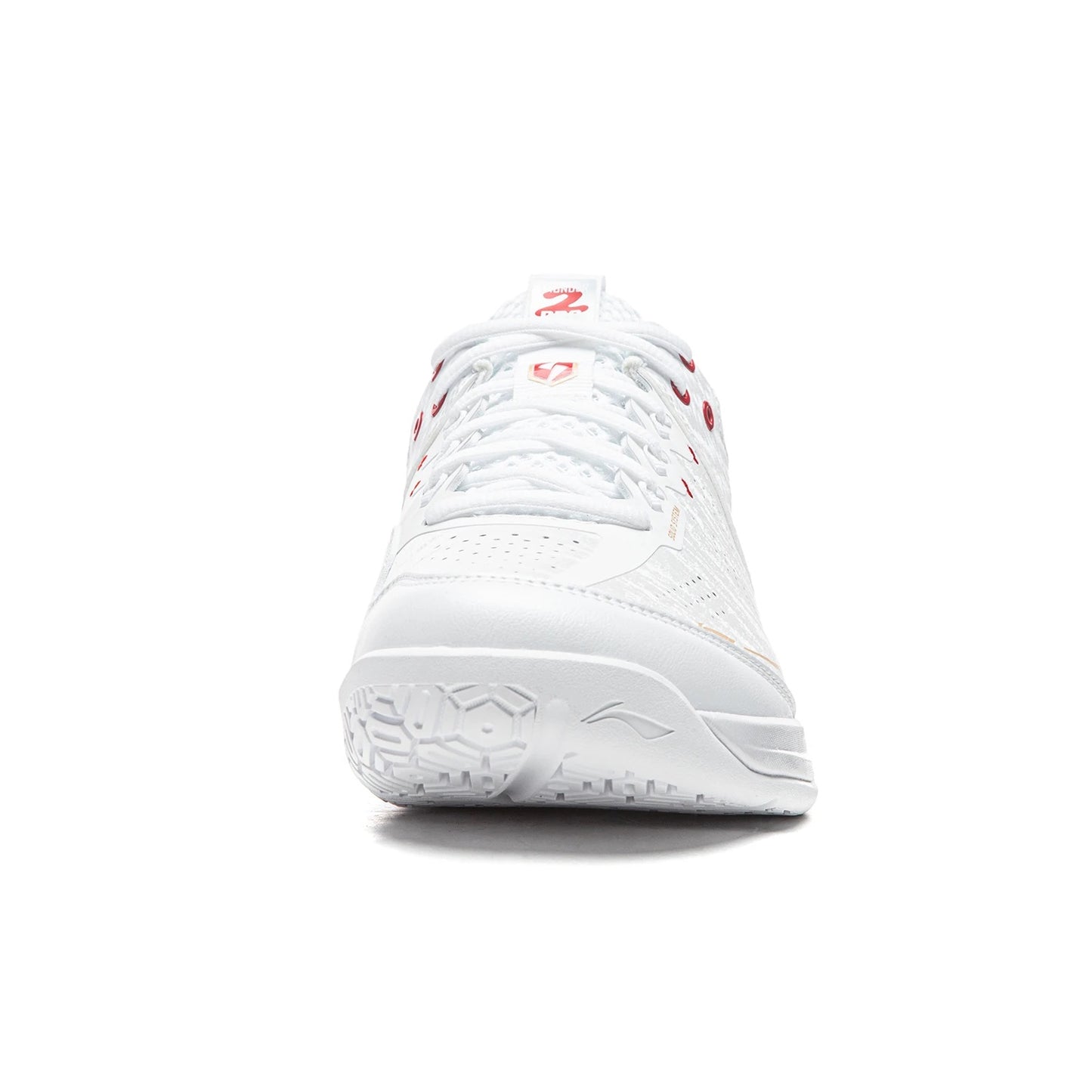 Unisex Badmintonschuh Donner 2 Pro - weiß/rot  - AYAW001-5