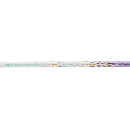 Badmintonschläger BladeX 600 (4U) White - Lilac - unbespannt  - AYPV015-4