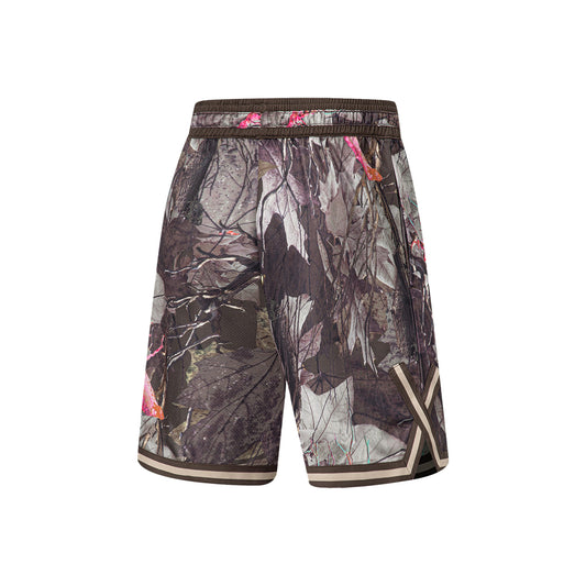 Unisex Competition Shorts "BADFIVE Leaves" basic-black - AAPT593-3