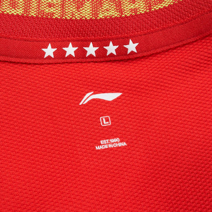 Tischtennis Herren National-Team Wettkampftrikot Cyber - rot - AAYT029-2