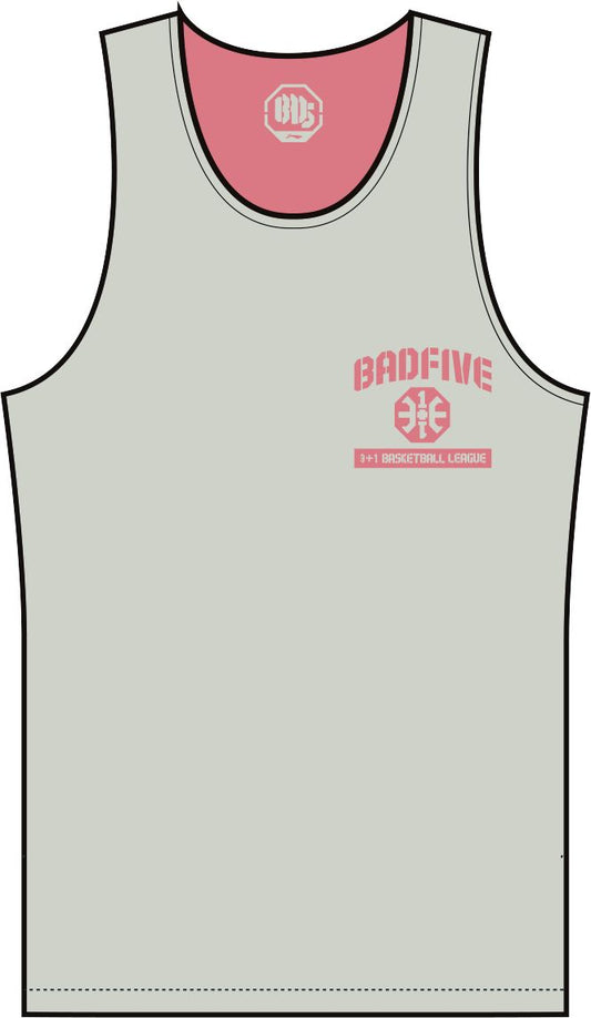 Unisex Basketball-Competition Set 2 Tops "Anti-Warrior" Badfive BIG orange+grey - AAYT045-9