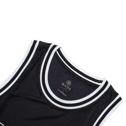 Unisex Basketball-Competition Top "Wade-Style" black-white - AAYT051-14
