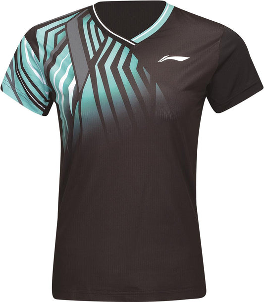 Women Team sport shirt "Jungle" black - AAYT058-4