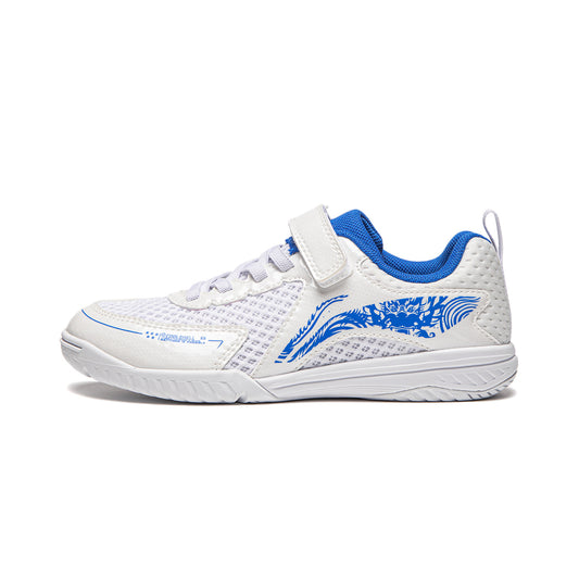 Kinder Tischtennis Schuh Kylin 3.0 weiß/blau - APPU033-1