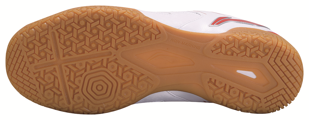 Men Table Tennis Training Shoe Hawk Eye - White/Red - APTP003-2