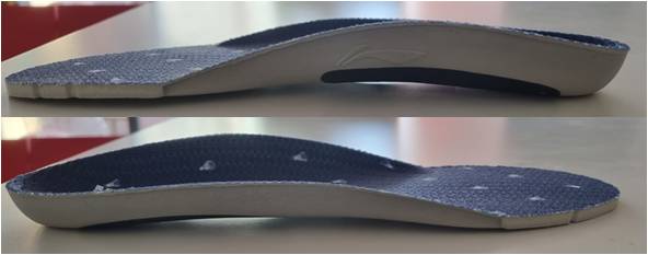 Unisex Einlegesohle für Sportschuhe Blau - AQAP154-1