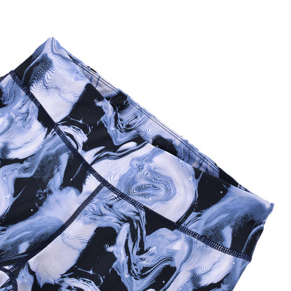 Damen Fitness Tights Marble - AUQN028-1