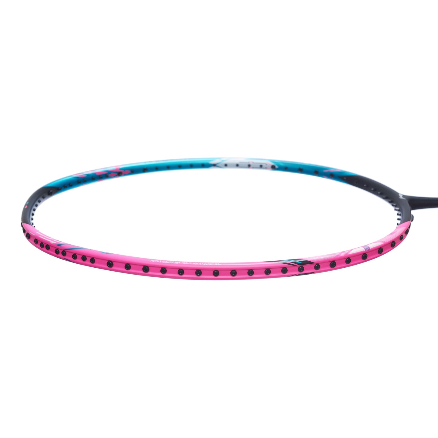Li-Ning Badmintonracket HalberTec 8000 (4U) Green/Pink - unstrung  - AYPT369-46