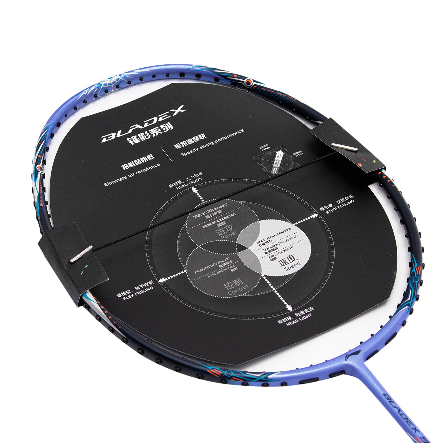 Badmintonracket BLADEX 900 MAX Moon (4U) Blue - unstrung - AYPT327-4