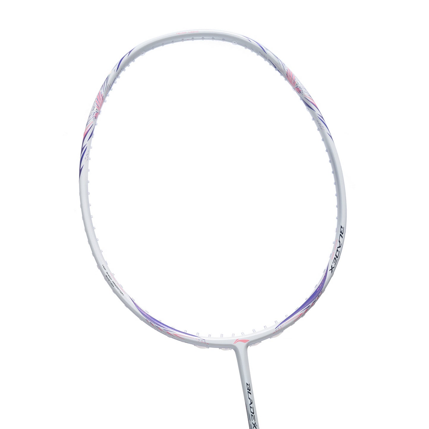 Badmintonschläger BladeX 600 (4U) White - Lilac - unbespannt  - AYPV015-4