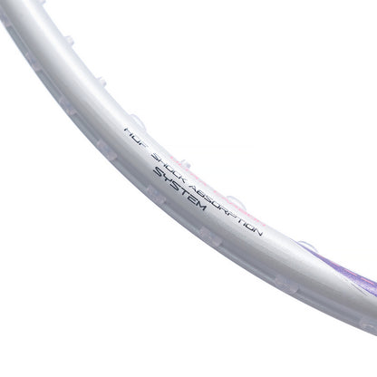 Badmintonschläger BladeX 600 (5U) White - Lilac unbespannt  - AYPV015-5