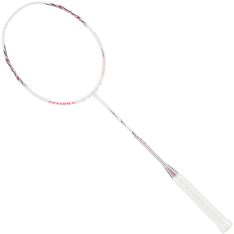 Badmintonschläger AXFORCE BIGBANG (4U) weiß/pink - unbespannt - AYPU051-4