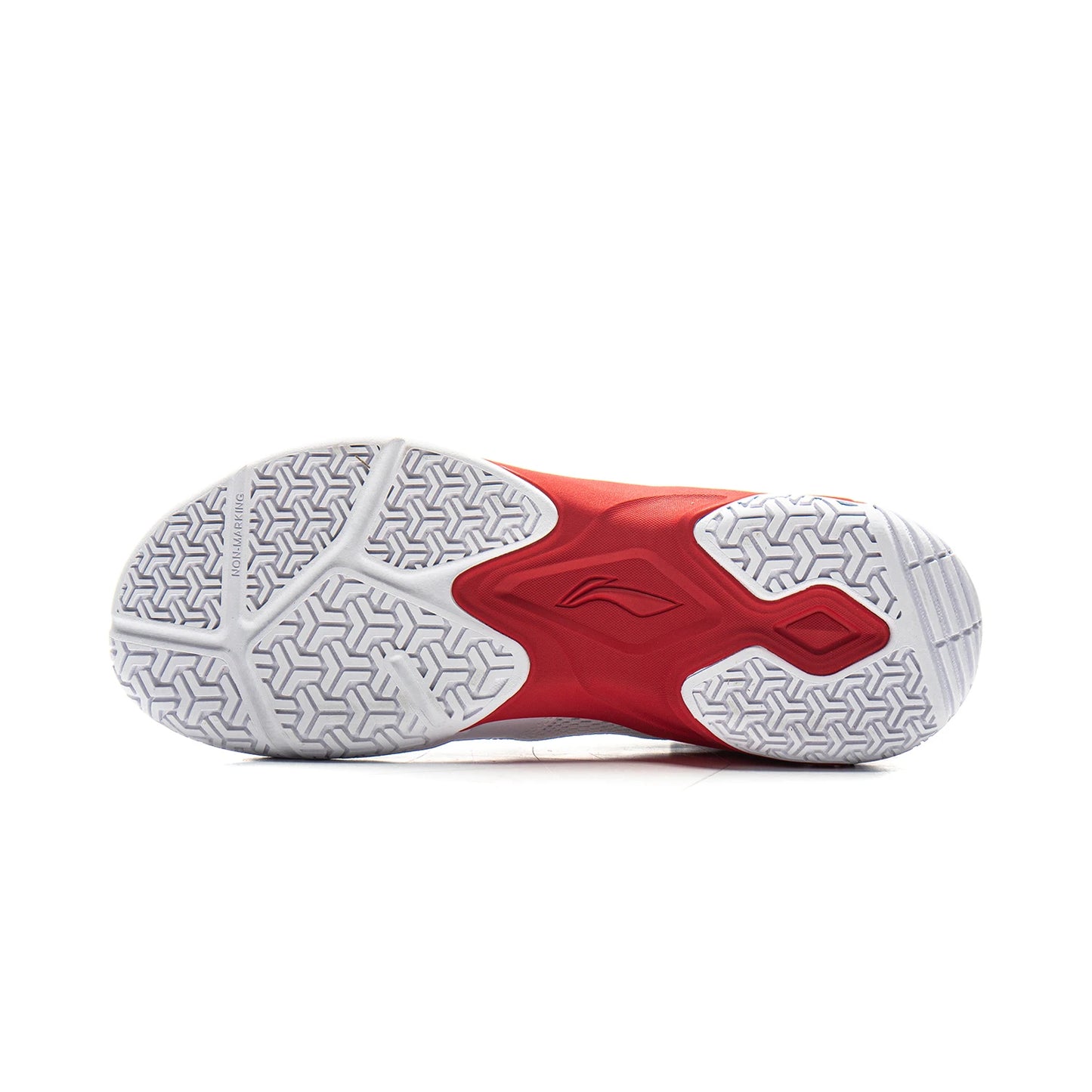 Unisex Badmintonshoe Soundwave - white/red - AYTV015-3