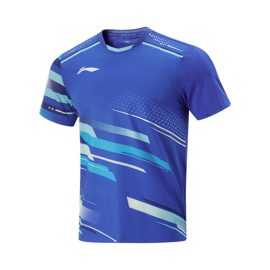 Tischtennis China National-Team Wettkampftrikot 2025 hellblau - AAYV085-21 with China+Li-Ning Logo