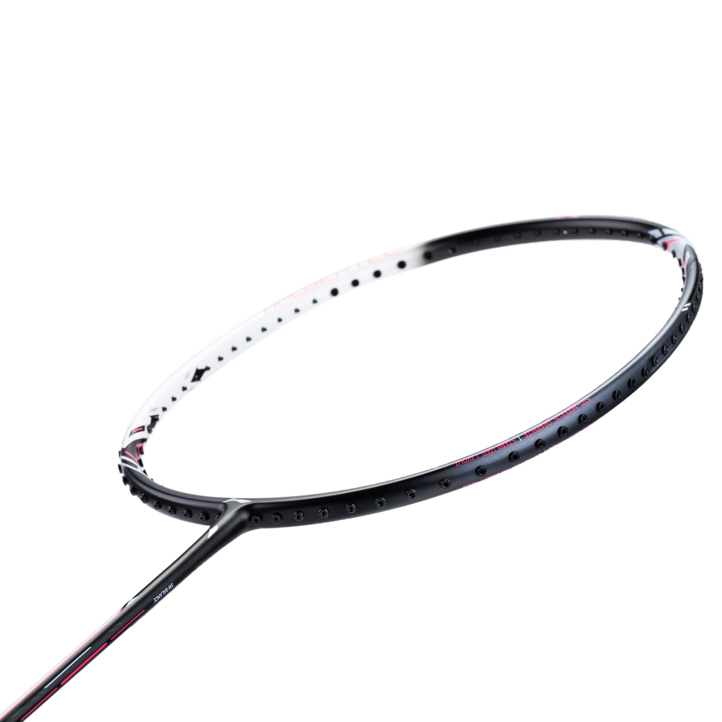 Badmintonschläger HalberTec 2000 (4U) white/black- bespannt  - AYPT377-40