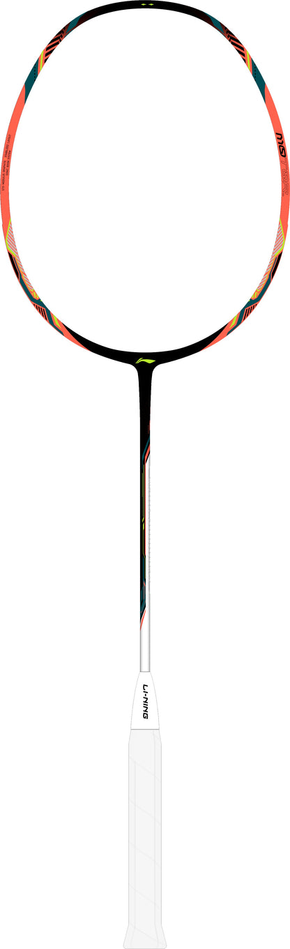 Badmintonschläger HalberTec Motor (5U) schwarz/neon-pink - unbespannt  - AYPU075-5