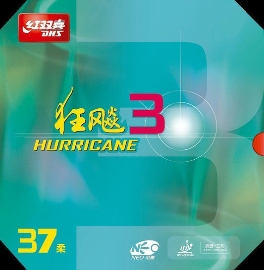 DHS NEO Hurricane 3 Soft 37 2.15 Belag Schwarz - DXDP009-5